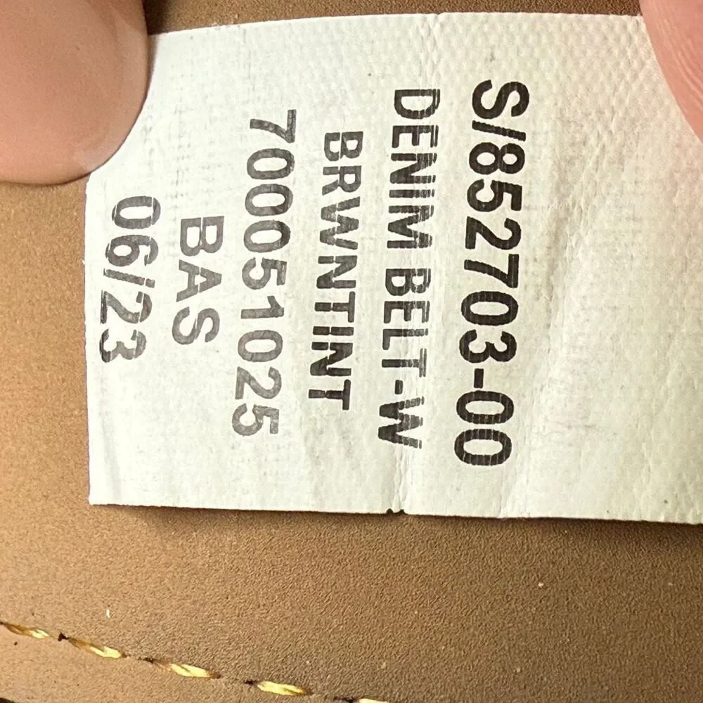 Old Navy Men’s  brown silver Belt small 29-35” 1.5”